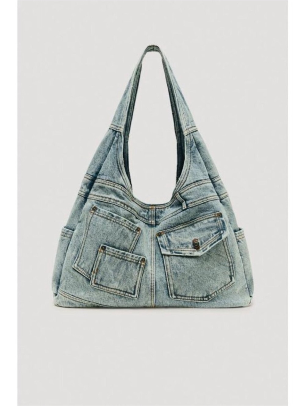 NWT Zara Limited Edition Maxi Denim Bag